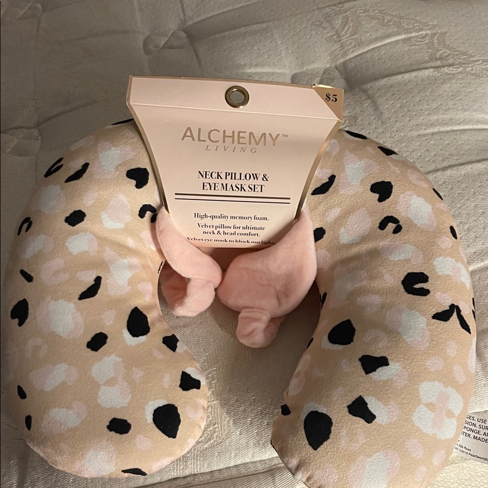 Alchemy Living Neck Pillow & Eye Mask Set